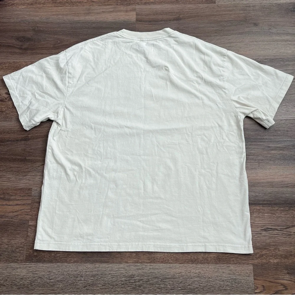 JAXXON Limited Edition Oversized Boxy Graphic T-Shirt Size Large Cream Angel Tee - Picture 4 of 8